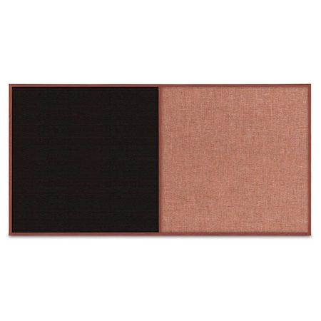 United Visual Products Enclosed Corkboard, 3 Door, 96"x48", 4" Fra UV3413-BRONZE-AMETHY